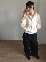 Frill Hoodie Dot Jumper (3color)