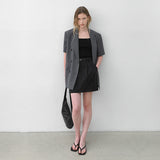 (SK-5031)ESSENTIAL COTTON TUCK MINI SKIRT