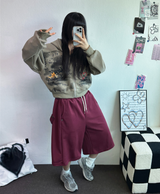SNAP OVER BASIC BERMUDA PANTS 🩵💕🧸🤎8COLOR