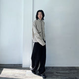 Waffle Knit Double-Zip Button Detail Hooded Jacket