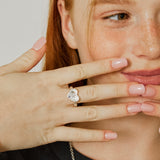 [SET] Snow Heart Star Cubic Rings