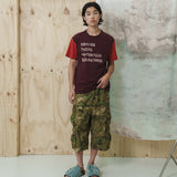 Glyph half T-shirts / Clay burgundy