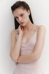 Wave Flare Dress Pink