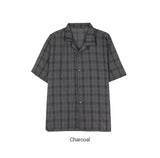 SUNSET TARTAN OPEN COLLAR SHIRT'S