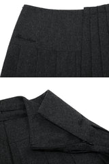 レイヤープリーツスカート charcoal