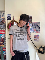 アーカイブユニコーンリンガーショートスリーブ グレー