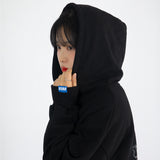 SNOW PLUM BLOSSOM HOODIE (BLACK)