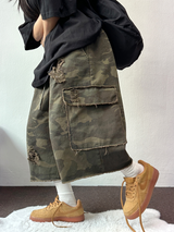 DAMAGE VINTAGE MILITARY BERMUDA PANTS 🖤🩶💚🤎20L0R