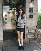 Button wrap skirt pants