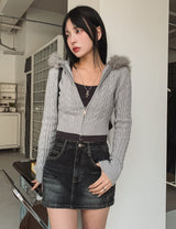 Kaeti インシジョンデニムスカートパンツ
