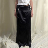 GLOSSY MAXI SKIRT