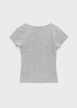 [MADE] Dutsbi Deep V-Neck Short Sleeve Top