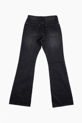 Mild wash bootcut denim pants