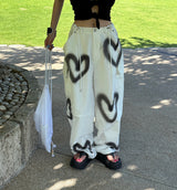 Spray Unisex Heart Cargo Pants