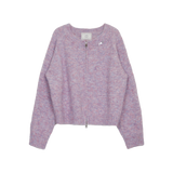 ファジーマールドニットジップアップ (3 COLORS)