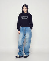 25FW WOMAN TWINKLE CROP HOODIE BLACK