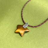 mocha jam star necklace