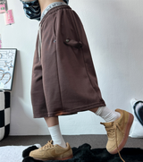 SNAP OVER BASIC BERMUDA PANTS 🩵💕🧸🤎8COLOR