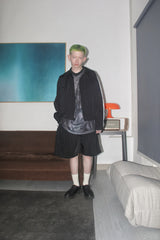 FAITH FADE Noir - Stripes Reversible Work Jacket