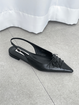 eyelet flat shoes
