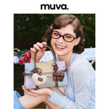 muva. Color‑Block Ding‑Ding Bag, Original Dreamy Girly‑Style Mini Square Handbag, Convertible Cross‑body Purse, New Arrival Mar 16