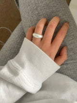 Matte bold ring