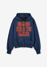 DR FAVOR 26 Patch Crop Hoody Zip-up
