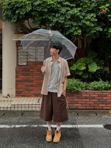 リニアストライプショートスリーブシャツ – M/L (3 Colors)