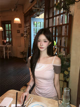 [MADE] Love It Lace Asymmetric Off-Shoulder Tee
