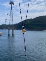 watercolor starfish string necklace