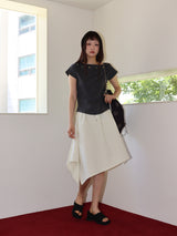 シェルキャップスリーブTシャツ (CHARCOAL)