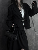 ボールドバックルクロップジャケット (unisex)