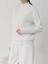 [2+1 Plan] Basic Blan Half-Neck Knit