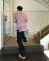 Handle Over Embroidered Denim Pants
