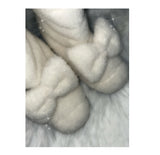 Ribbon fleece boots
