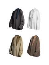 RELABEL 24AW Butterfly-Free Resonance Patchwork Colour Breaking Neck Scarf Long Sleeve T