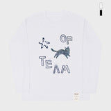 [UNISEX]オフスターカットロングスリーブTシャツ