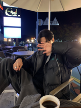ダークデイリーベーシックツーウェイオーバーフィットショートパディング