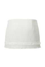 Carrie tweed skirt - ivory 