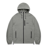XJ132 CHECK WRINKLE WINDBREAKER (WARM GRAY)