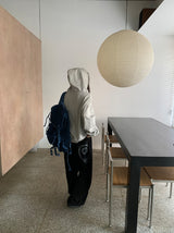 Kusaki Check Button Hoodie