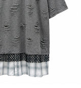 Triple Damage Layered Short Sleeve T-shirt