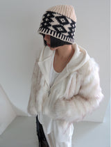 Argyle beanie bucket hat