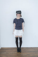 ナポレオン ボタン Tシャツ(black)