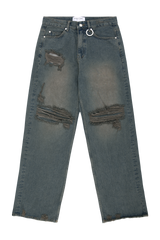 ダストウォッシングダメージデニムパンツ