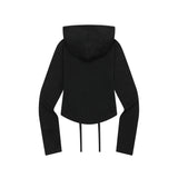 SAHARA LEOPARD CROSS SET UP CROP HOOD ZIP-UP (2Color)