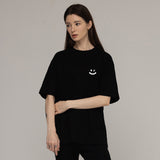 [UNISEX] ピクセルスモールドローイングスマイル半袖Tシャツ