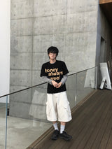 ログ クロップ ストライプ ロングスリーブ 4C