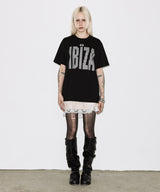 IBIZA RHINESTONE TEE (BLACK) F26QB401