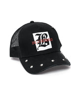 BBD グラフィック B ロゴスタッドトラッカーメッシュキャップ (Black)